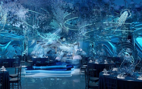 海洋之心 [ 最大22桌 · 高4.5m · 无柱 ·  ]